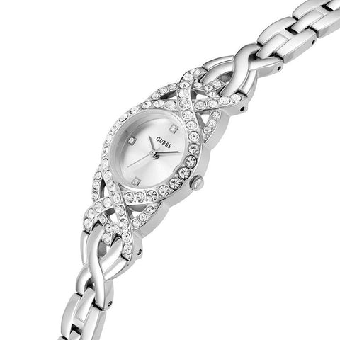 The Watch Boutique Guess Adorn Silver Dial Analog Watch