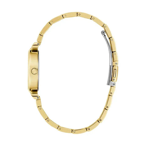 The Watch Boutique Guess Array Champagne Dial Analogue Watch