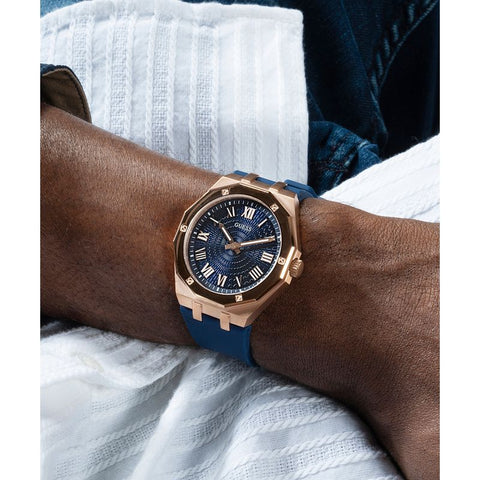 The Watch Boutique Guess Asset Blue Dial Analog Watch