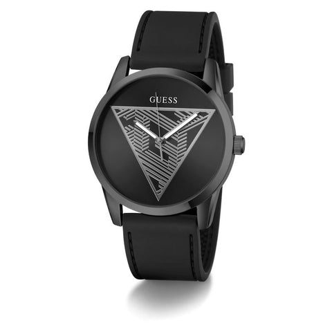 The Watch Boutique Guess Black Analog Watch with Triangle Dial