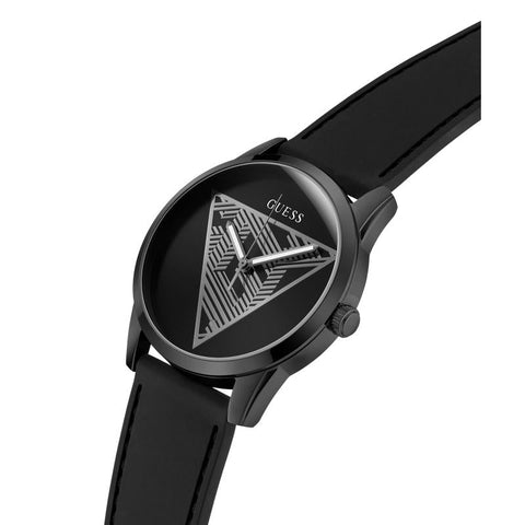 The Watch Boutique Guess Black Analog Watch with Triangle Dial