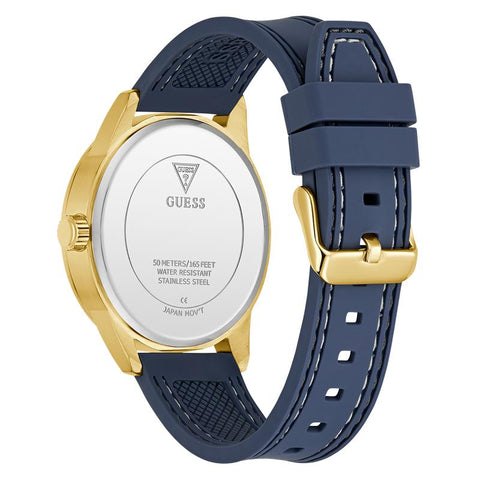 The Watch Boutique Guess Blue Gold-Tone Multi-Function Sport Watch