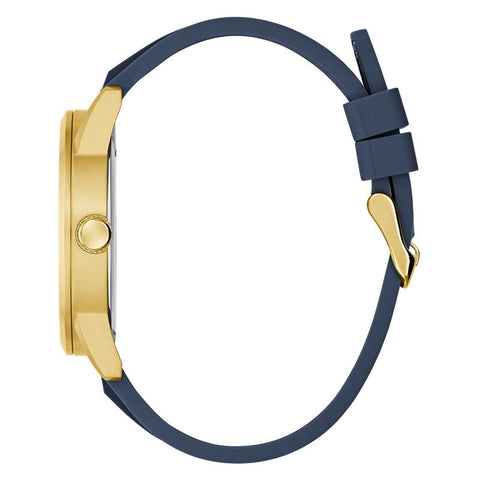 The Watch Boutique Guess Blue Gold-Tone Multi-Function Sport Watch