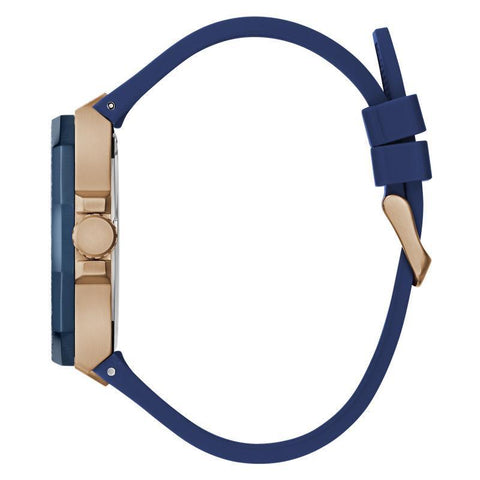 The Watch Boutique Guess Blue Rose Gold Watch