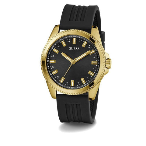 The Watch Boutique Guess Champ Black and Gold Watch GW0639G2