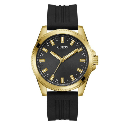 The Watch Boutique Guess Champ Black and Gold Watch GW0639G2