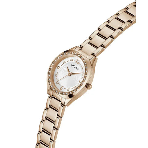 The Watch Boutique Guess Charlotte White Dial Analogue Watch