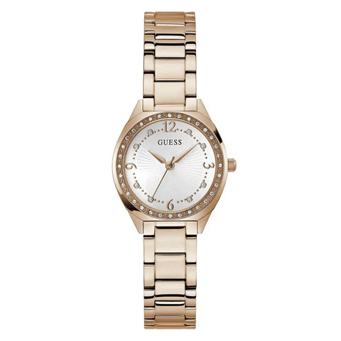 The Watch Boutique Guess Charlotte White Dial Analogue Watch