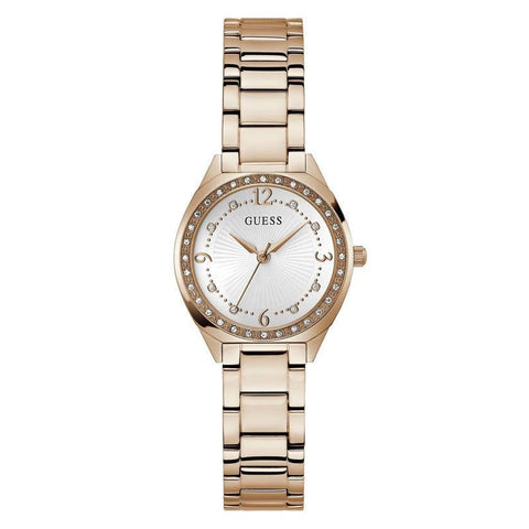 The Watch Boutique Guess Charlotte White Dial Analogue Watch