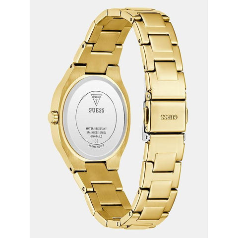 The Watch Boutique Guess Elegant Gold-Tone Crystal Embellished Analog Watch