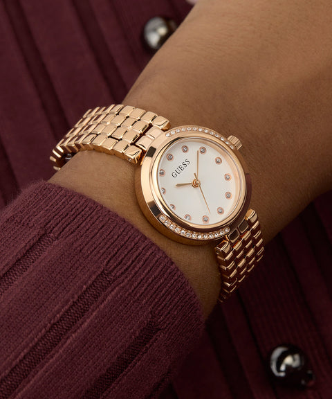 The Watch Boutique Guess Elegant Rose Gold Tone Analog Watch