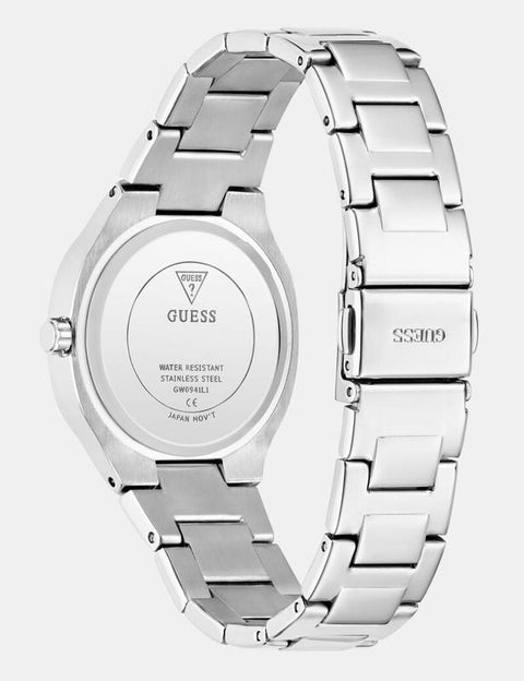 The Watch Boutique Guess Elegant Women's Silver-Tone Analog Watch