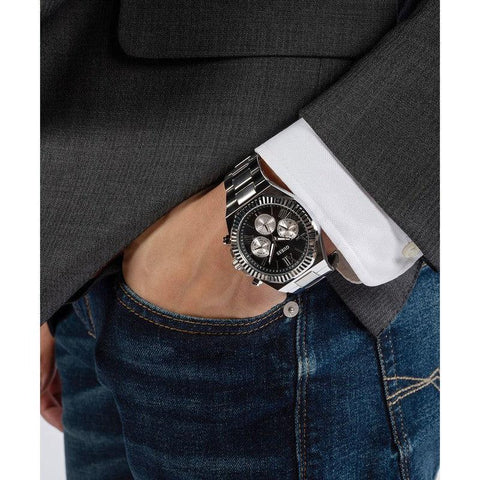 The Watch Boutique Guess Equity Black Dial Multifunction Watch