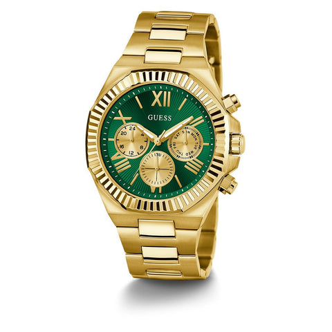 The Watch Boutique Guess Equity Green Dial Multifunction Watch
