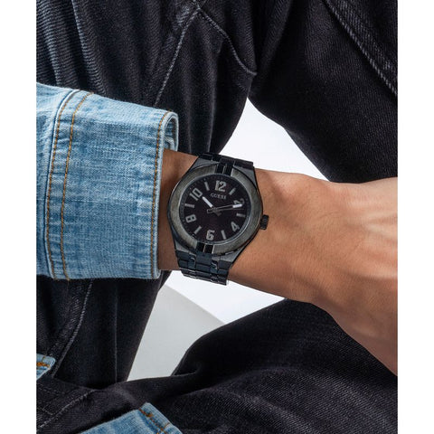 The Watch Boutique Guess Escape Black Dial Analog Watch