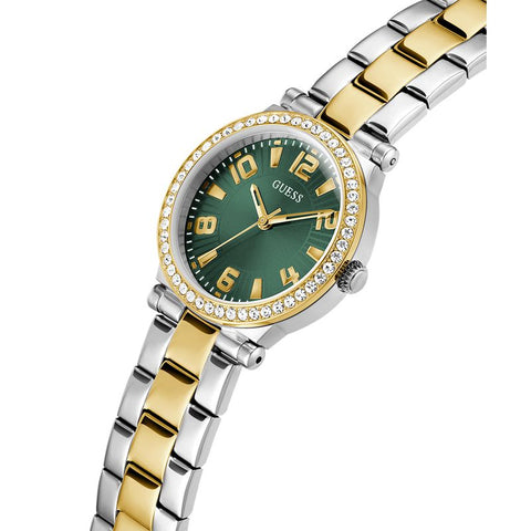 The Watch Boutique Guess Fawn Green Dial Analog Watch