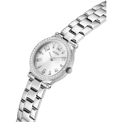The Watch Boutique Guess Fawn White Dial Analog Watch