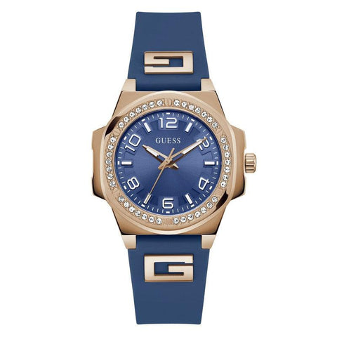 The Watch Boutique Guess G Hype Blue Dial Analogue Watch