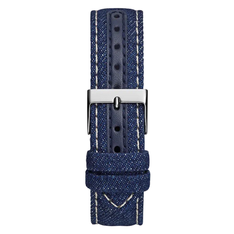 The Watch Boutique Guess G Stitch Blue Dial Analogue Watch