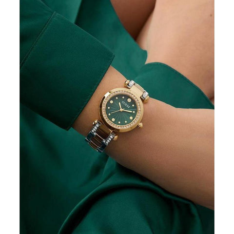 The Watch Boutique Guess Ginger Ladies 2-Tone Gold Tone Analog Watch