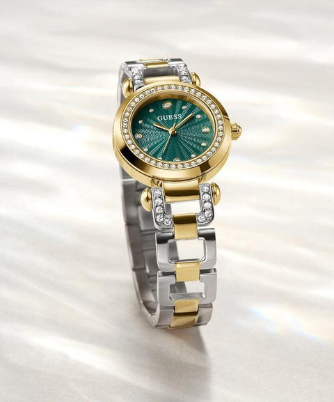 The Watch Boutique Guess Ginger Ladies 2-Tone Gold Tone Analog Watch