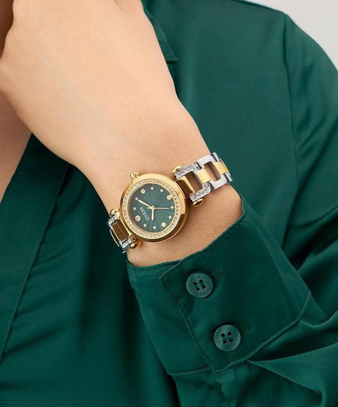 The Watch Boutique Guess Ginger Ladies 2-Tone Gold Tone Analog Watch