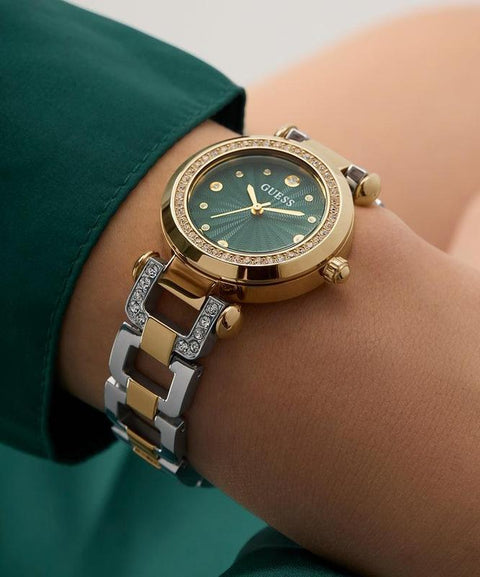 The Watch Boutique Guess Ginger Ladies 2-Tone Gold Tone Analog Watch