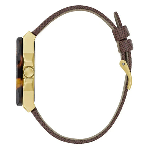 The Watch Boutique Guess Glaze Brown Dial Multifunction Watch