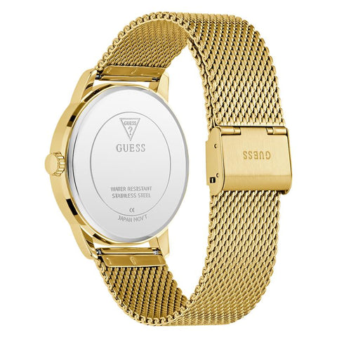 The Watch Boutique Guess Gold Tone Analog Watch with Diamond Dial