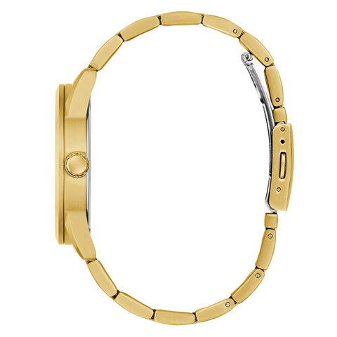 The Watch Boutique Guess Gold Tone Black Dial Quartz Analog Watch