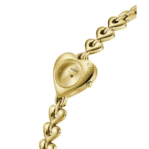 The Watch Boutique Guess Gold Tone Heart-Shaped Ladies Analog Watch