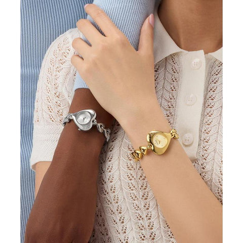 The Watch Boutique Guess Gold Tone Heart-Shaped Ladies Analog Watch