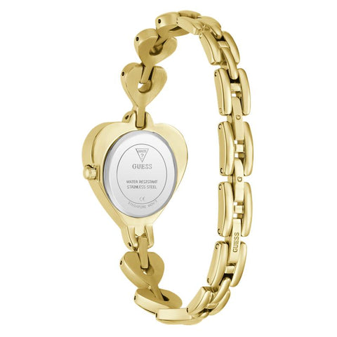 The Watch Boutique Guess Gold Tone Heart-Shaped Ladies Analog Watch