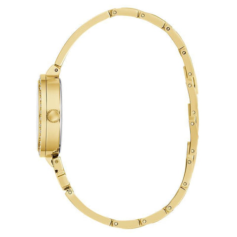 The Watch Boutique Guess Gold Tone Ladies Analog Watch Gift Set - Interchangeable Bezel