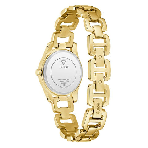 The Watch Boutique Guess Gold Tone Ladies Analog Watch with Green Dial