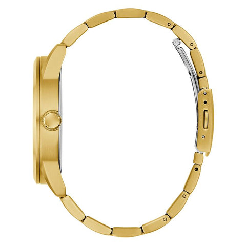 The Watch Boutique Guess Gold Tone Multi-Function Watch with Blue Dial