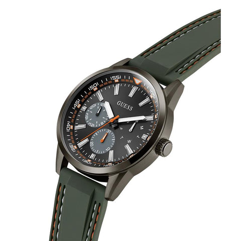 The Watch Boutique Guess Green Gunmetal Multi-Function Sport Stylish Watch
