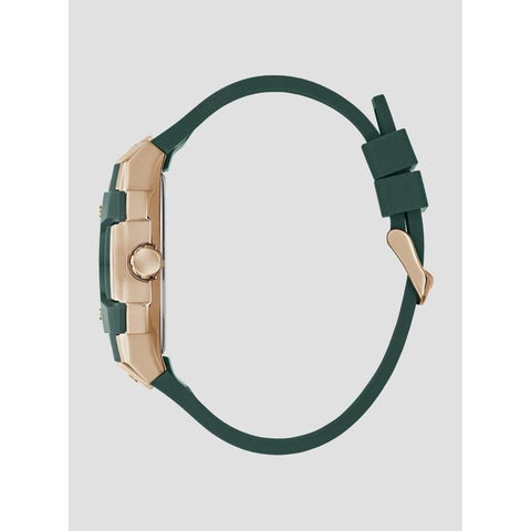The Watch Boutique Guess Green Phoenix Men's Watch with Rose Gold Accents