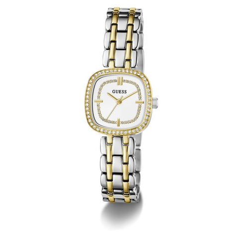 The Watch Boutique Guess Hazel 2-Tone Women's Analog Watch with Crystal Detailing