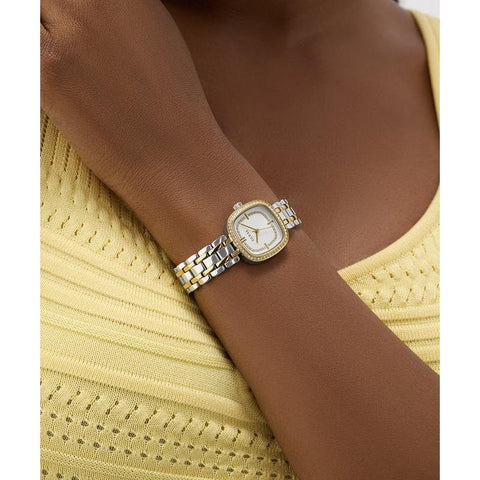 The Watch Boutique Guess Hazel 2-Tone Women's Analog Watch with Crystal Detailing