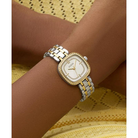 The Watch Boutique Guess Hazel 2-Tone Women's Analog Watch with Crystal Detailing