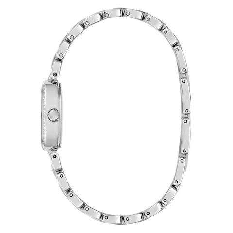 The Watch Boutique Guess Hazel Silver Tone Women's Analog Watch with Crystal Details