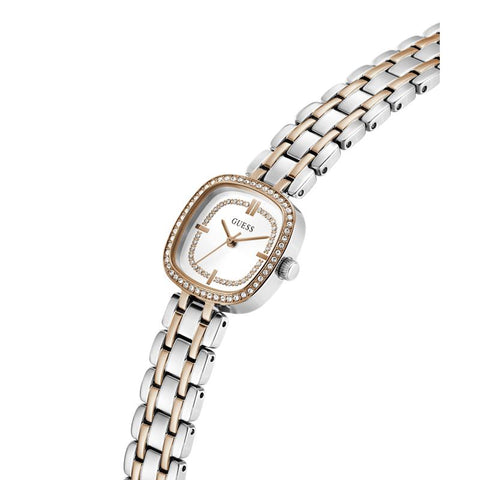 The Watch Boutique Guess Hazel Two-Tone Square Crystal-Embellished Ladies Watch