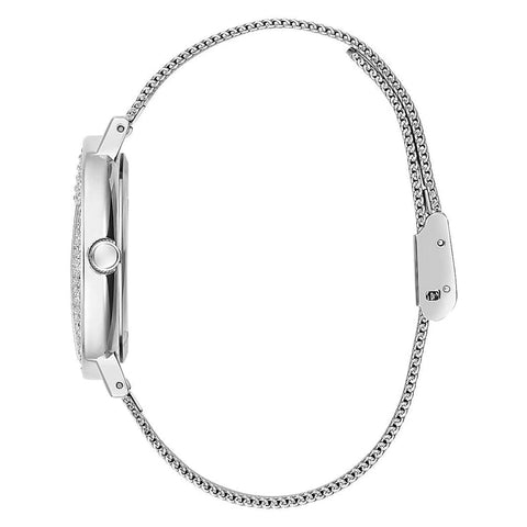 The Watch Boutique Guess Iconic Silver Tone Analog Ladies Watch GW0477L1