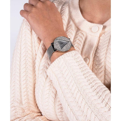 The Watch Boutique Guess Iconic Silver Tone Analog Ladies Watch GW0477L1