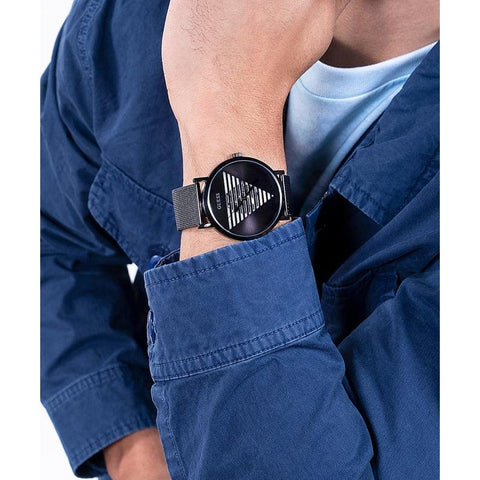 The Watch Boutique Guess Idol Black Case Analog Gents Watch GW0502G2