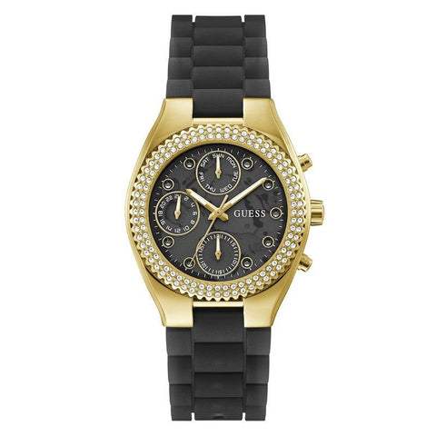 The Watch Boutique Guess Jelly Black Dial Multifunction Watch