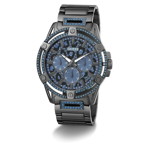 The Watch Boutique Guess King Animal Print Dial Multifunction Watch