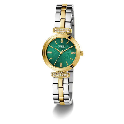 The Watch Boutique Guess Ladies 2-Tone Gold Tone Analog Watch