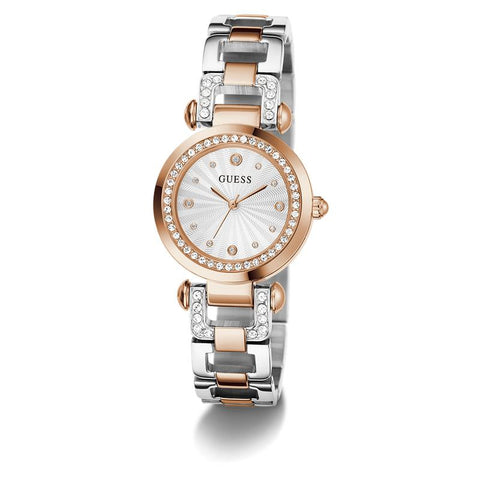 The Watch Boutique Guess Ladies 2-Tone Rose Gold Tone Analog Watch